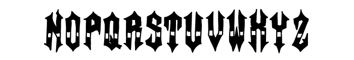 Heavy Metal Font UPPERCASE