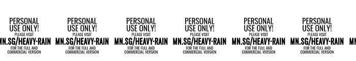 Heavy Rain Font OTHER CHARS