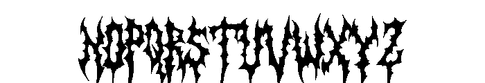 Hedonism Font UPPERCASE