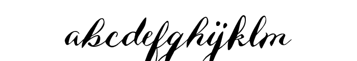 Hefaloscript Font LOWERCASE