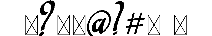 HelalaRegular Font OTHER CHARS
