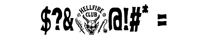 Hellfire Club Font OTHER CHARS