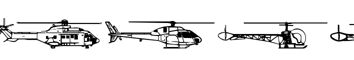 Hello Copters 2 Font UPPERCASE