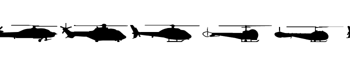 Hello Copters Solid Font UPPERCASE