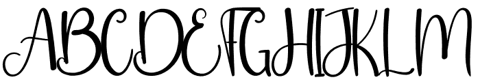 Hello Friday Font UPPERCASE