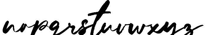 Hello Gorgeous Script Font LOWERCASE