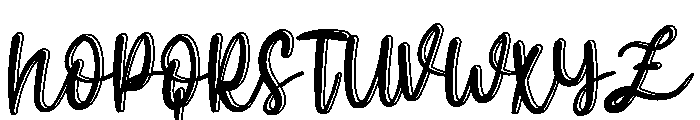 Hello Holliday Font UPPERCASE