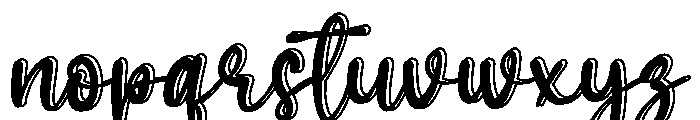 Hello Holliday Font LOWERCASE