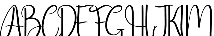 Hello January Font UPPERCASE