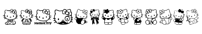 Hello Kitty Font UPPERCASE