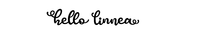 Hello Linnea Italic Font OTHER CHARS