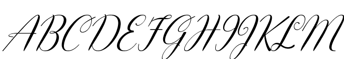 Hello Olivia Italic Font UPPERCASE