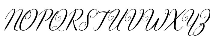 Hello Olivia Italic Font UPPERCASE