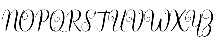 Hello Olivia Font UPPERCASE