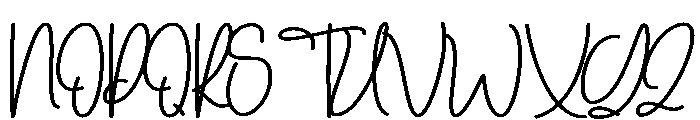 Hello Saturday Font UPPERCASE