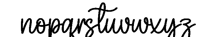 Hello Saturday Font LOWERCASE