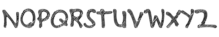 Hello Scribbles Font UPPERCASE