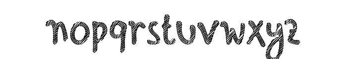 Hello Scribbles Font LOWERCASE