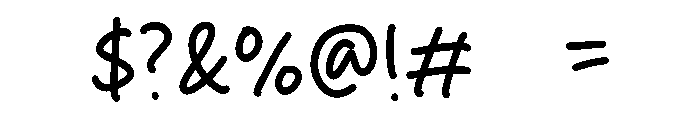 Hello Sister Font OTHER CHARS