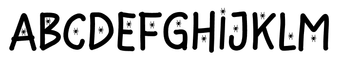 Hello Spider Regular Font UPPERCASE