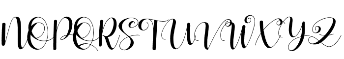 Hello Tiffany - Personal Use Font UPPERCASE