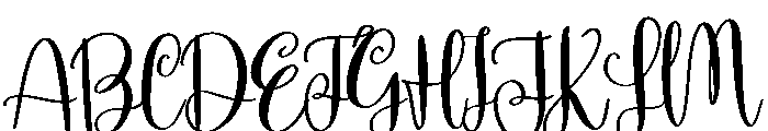 Hello Wedding Font UPPERCASE