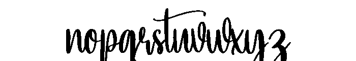 Hello Wedding Font LOWERCASE