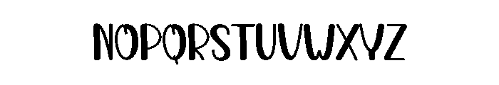 Hello Winter Font LOWERCASE