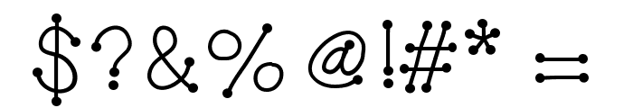 HelloDotStick Font OTHER CHARS