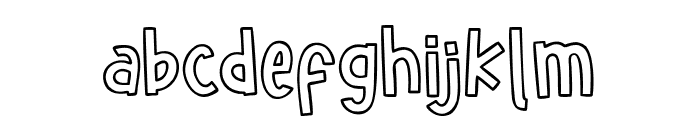 Hellofreeday Outline DEMO Font LOWERCASE