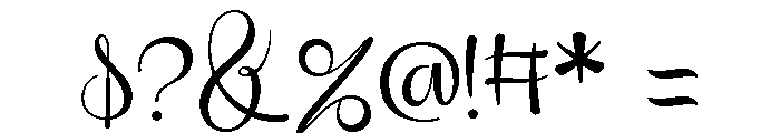 Hellony free vertion Regular Font OTHER CHARS