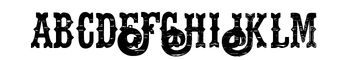 Hells Rider Decay Font UPPERCASE