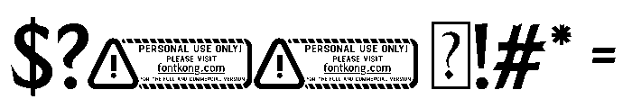 Hellvore PERSONAL USE ONLY! Font OTHER CHARS