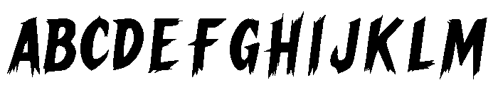 Hellvore PERSONAL USE ONLY! Font UPPERCASE
