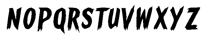 Hellvore PERSONAL USE ONLY! Font UPPERCASE
