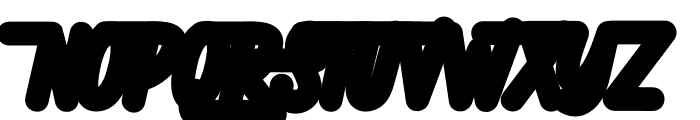 Hellytail Shadow Font UPPERCASE