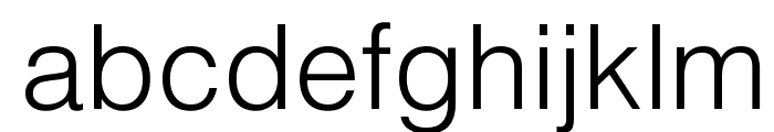 HelvLight Regular Font LOWERCASE