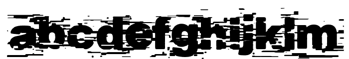 Helveglitch Font LOWERCASE