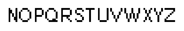 HelvetiPixelMono Font UPPERCASE
