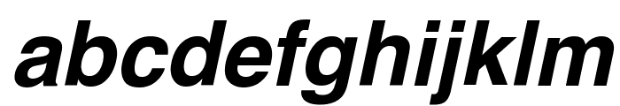 Helvetica Bold Oblique Font LOWERCASE