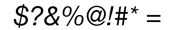 .Helvetica Neue Interface Italic M3 Font OTHER CHARS