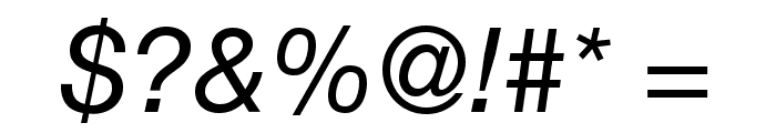 .Helvetica Neue Interface Italic Font OTHER CHARS