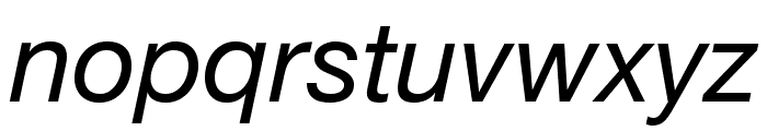 .Helvetica Neue Interface Italic Font LOWERCASE