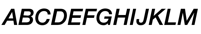 .Helvetica Neue Interface Medium Italic P4 Sample