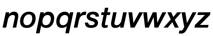 .Helvetica Neue Interface Medium Italic P4 Font LOWERCASE
