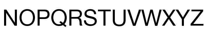 Helvetica Neue Font UPPERCASE