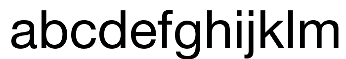 Helvetica Neue Font LOWERCASE