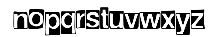 Helvetica Punk Font LOWERCASE