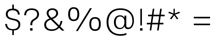 HelveticaNowText-Light Font OTHER CHARS