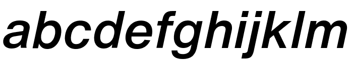 HelveticaNowText-MediumItalic Font LOWERCASE